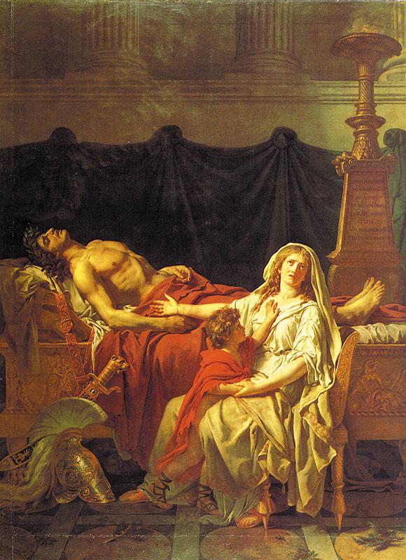 Jacques-Louis David Andromache Mourning Hector oil painting image
